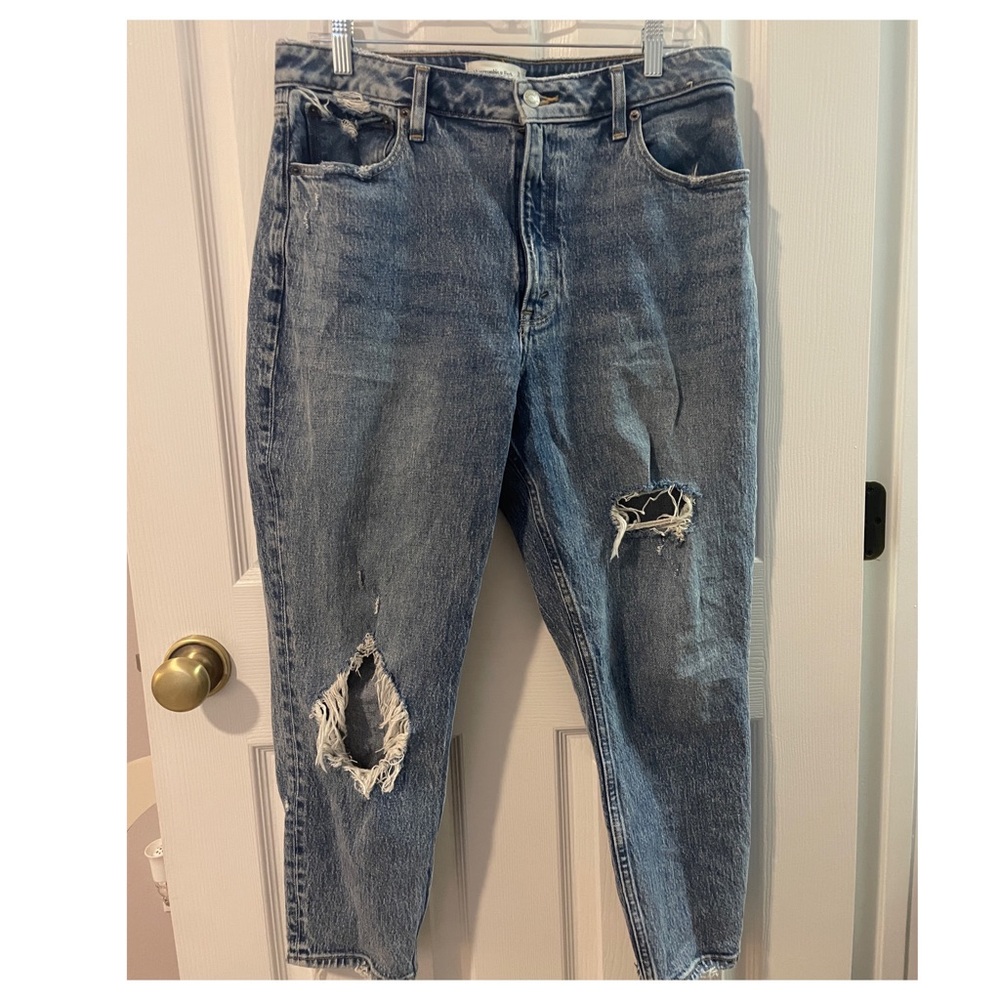 Abercrombie and Fitch Curve Love Mom Jeans